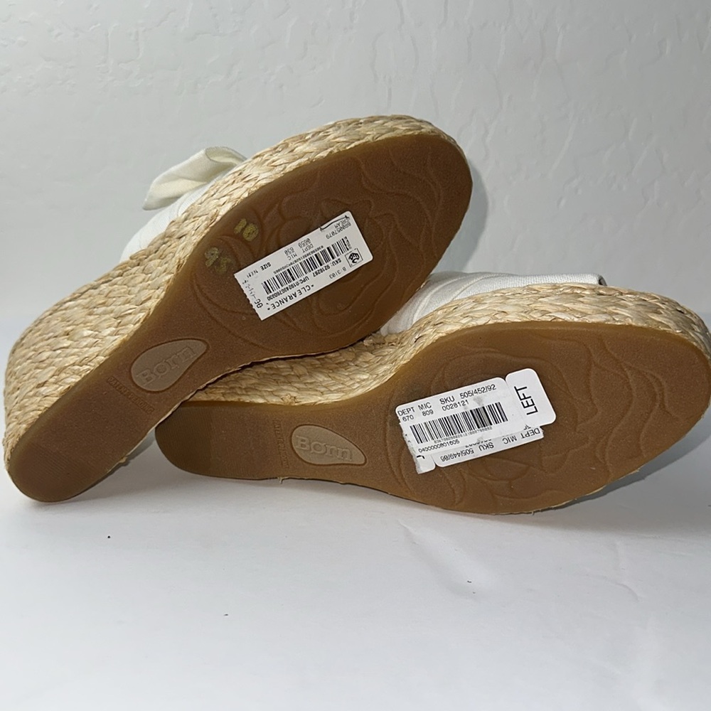 BORN Adalia Knit Bow Platform Wedge Slides - Picture 10 of 11